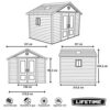 Lifetime 6433 Outdoor Storage Shed with Windows, 11 by 11 Feet 11 x 11 Ft. - Image 4