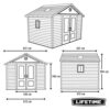 Lifetime 6433 Outdoor Storage Shed with Windows, 11 by 11 Feet 11 x 11 Ft. - Image 6