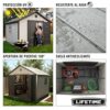 Lifetime 6433 Outdoor Storage Shed with Windows, 11 by 11 Feet 11 x 11 Ft. - Image 3