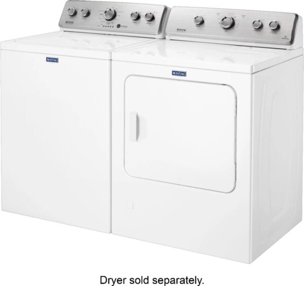 Maytag – 3.8 Cu. Ft. High Efficiency Top Load Washer with PowerWash Agitator – White - Image 8