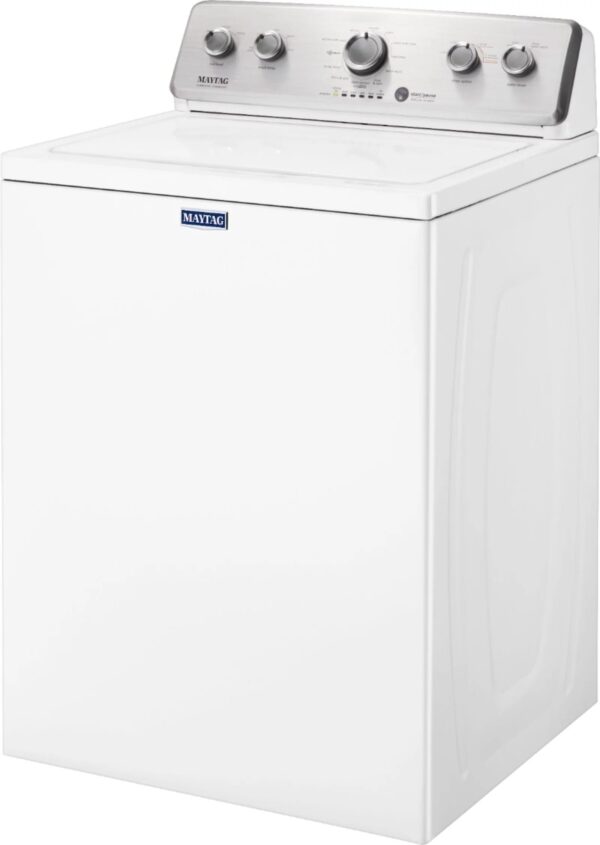 Maytag – 3.8 Cu. Ft. High Efficiency Top Load Washer with PowerWash Agitator – White - Image 2