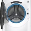 GE – 4.8 CuFt High-Efficiency Stackable Smart Front Load Washer w/UltraFresh Vent System & Microban Antimicrobial Technology – White on white - Image 2