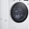 LG – 5.0 Cu. Ft. High-Efficiency Stackable Smart Front Load Washer with Steam and Built-In Intelligence – White - Image 2