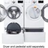 LG – 5.0 Cu. Ft. High-Efficiency Stackable Smart Front Load Washer with Steam and Built-In Intelligence – White - Image 19