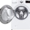 LG – 5.0 Cu. Ft. High-Efficiency Stackable Smart Front Load Washer with Steam and Built-In Intelligence – White - Image 18