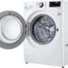 LG – 5.0 Cu. Ft. High-Efficiency Stackable Smart Front Load Washer with Steam and Built-In Intelligence – White - Image 14