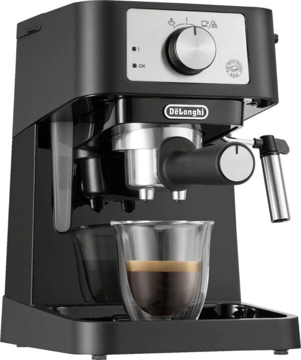 De’Longhi – Stilosa 15 Bar Pump Espresso Machine – Black and Stainless