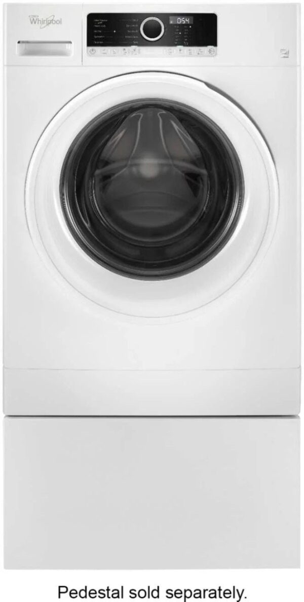 Whirlpool – 1.9 Cu. Ft. High Efficiency Stackable Front-Load Washer with Detergent Dosing Aid – White - Image 6