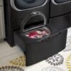LG – SideKick 1.0 Cu. Ft. High-Efficiency Smart Top Load Pedestal Washer with 3-Motion Technology – Black steel - Image 7
