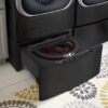 LG – SideKick 1.0 Cu. Ft. High-Efficiency Smart Top Load Pedestal Washer with 3-Motion Technology – Black steel - Image 4
