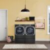 LG – SideKick 1.0 Cu. Ft. High-Efficiency Smart Top Load Pedestal Washer with 3-Motion Technology – Black steel - Image 17