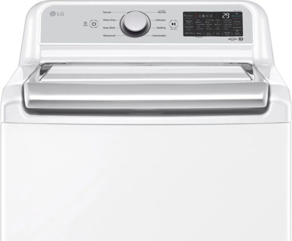 LG – 5.5 Cu. Ft. Smart Top Load Washer with TurboWash3D – White - Image 10