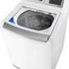 LG – 5.5 Cu. Ft. Smart Top Load Washer with TurboWash3D – White - Image 3