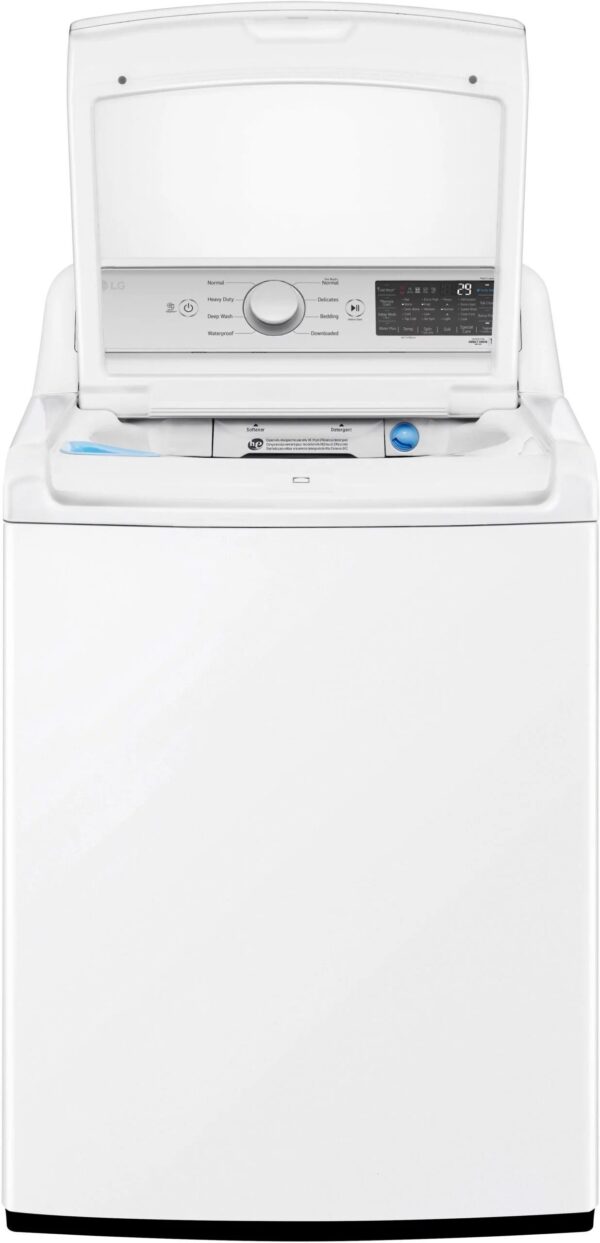 LG – 5.5 Cu. Ft. Smart Top Load Washer with TurboWash3D – White - Image 13