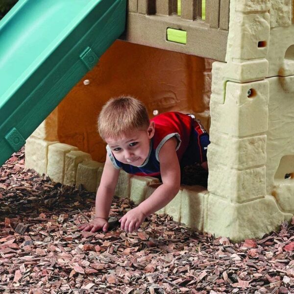 Step2 Naturally Playful Woodland Climber II with Slide, Green - Image 3