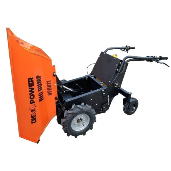 Detail K2 Big Dump 1100 Pound Electric Power Dump Cart – OPD811 - Image 3