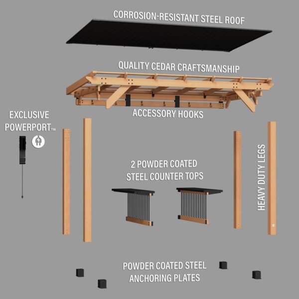 Saxony XL Grill Gazebo - Image 17