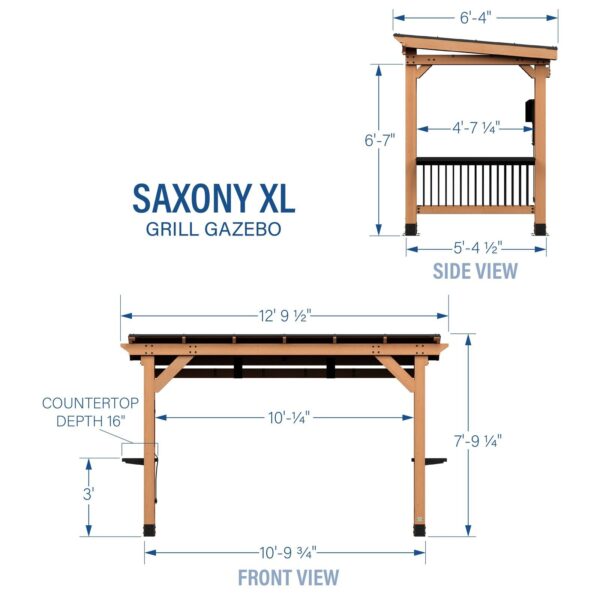 Saxony XL Grill Gazebo - Image 16