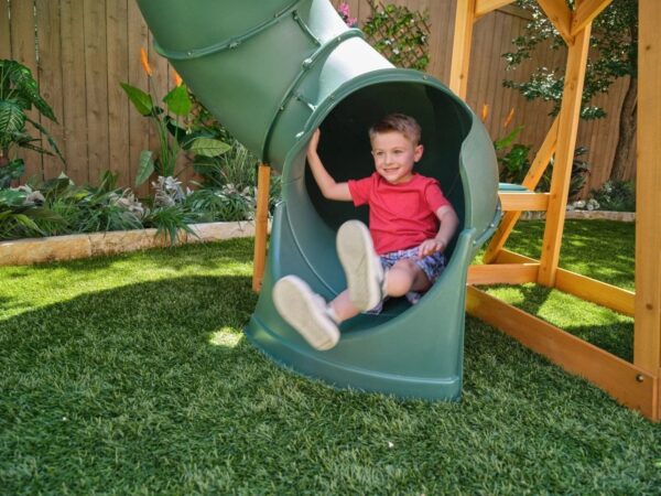 Kids Kidkraft Bear Cave Lodge Swing Set / Playset - Image 4