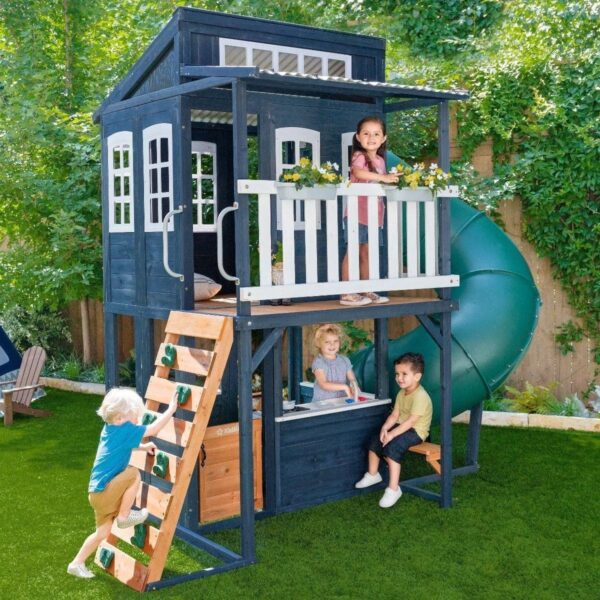 Backyard Discovery Skyfort III Cedar Swing Set w/ Tube Slide – DIY - Image 14