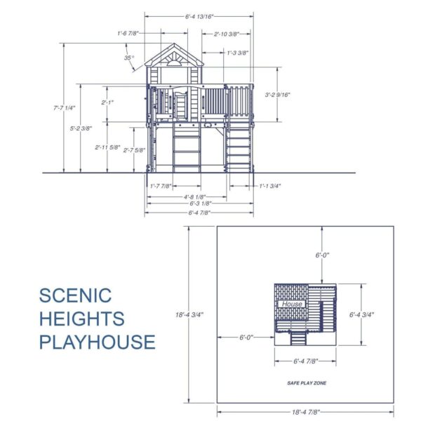 Backyard Discovery scenic Heights Cedar Playhouse - Image 5