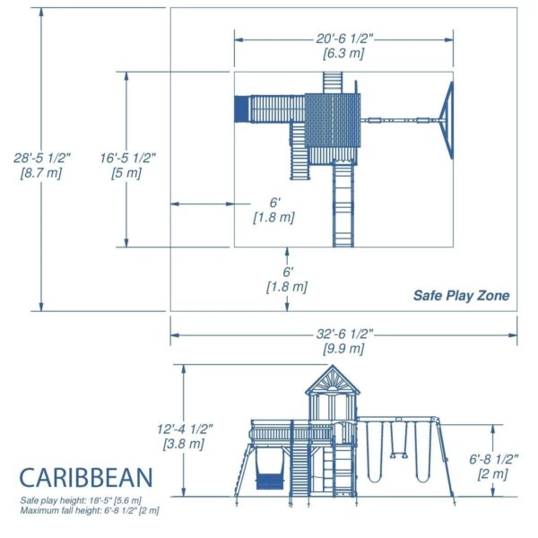 Backyard Discovery Caribbean Cedar Swing Set - Image 9